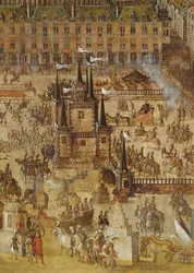 Der Place Royale und das Karussell im Jahr 1612 (Detail)